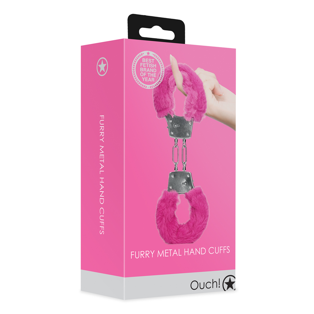 Furry Metal Hand Cuffs
