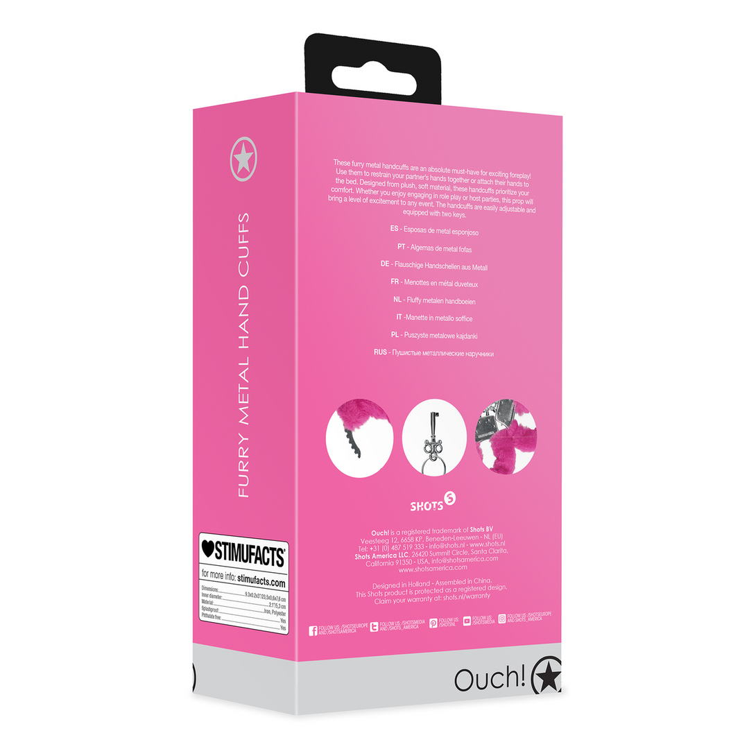 Furry Metal Hand Cuffs