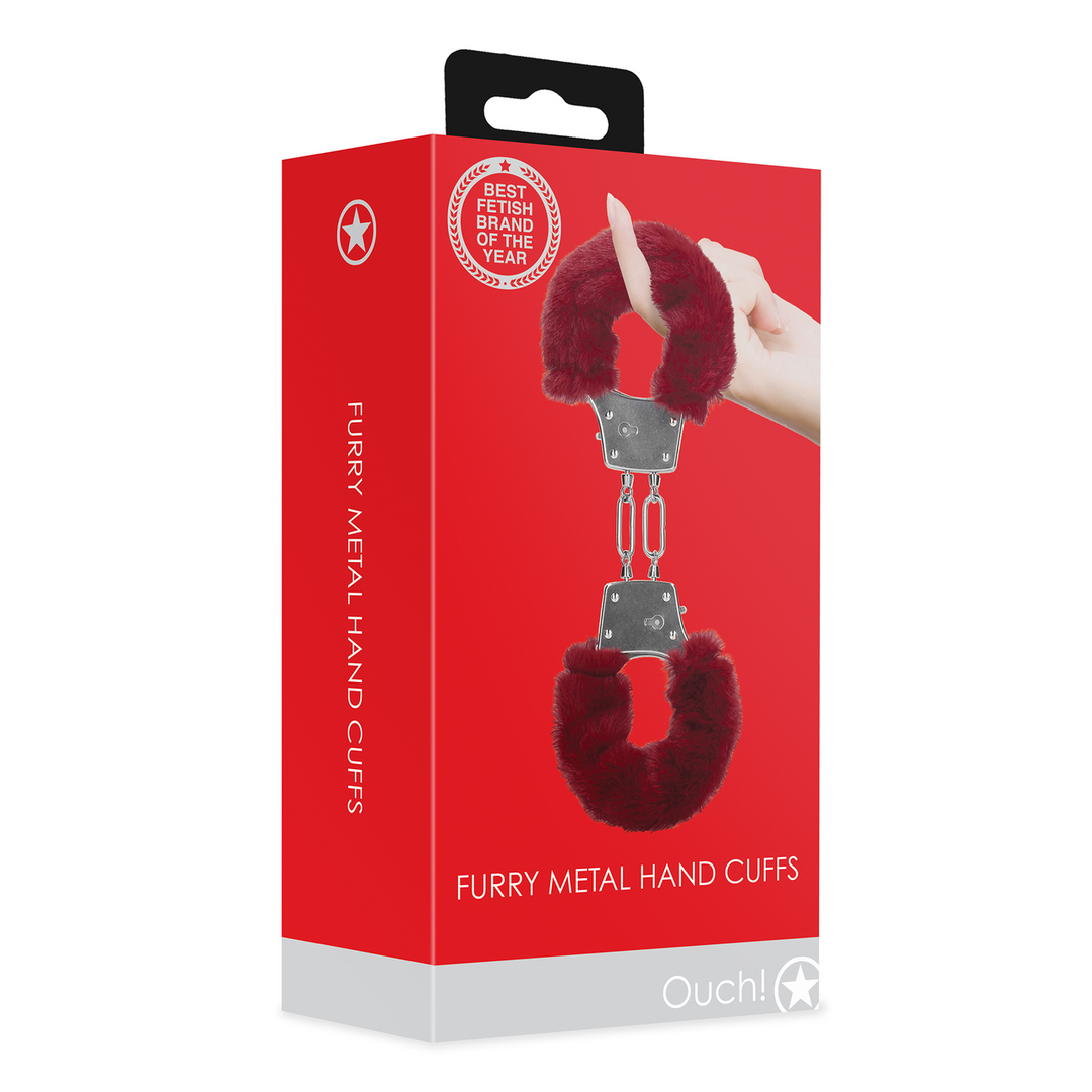 Furry Metal Hand Cuffs
