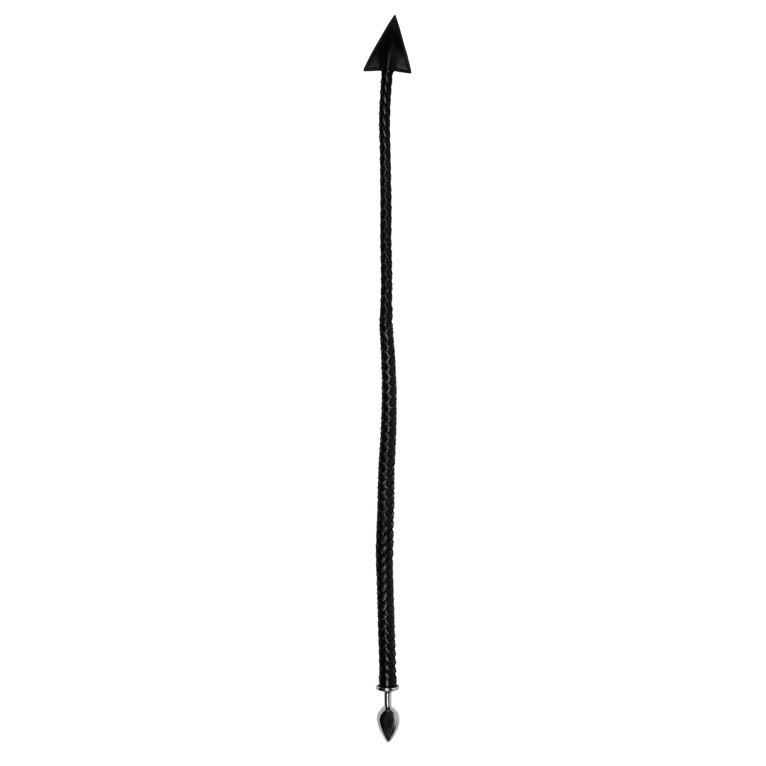 Metal Anal Plug Devil's Tail - Black