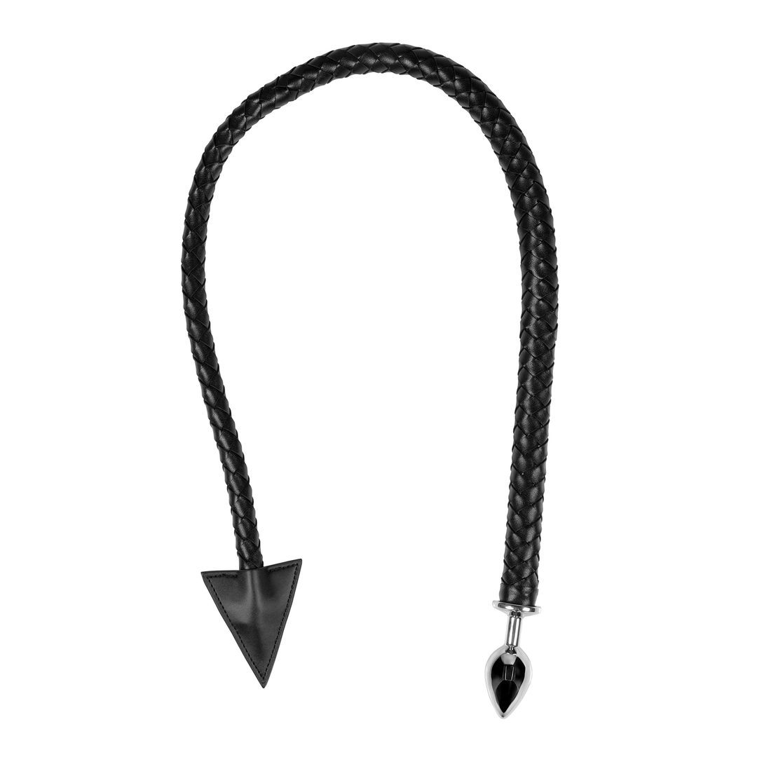 Metal Anal Plug Devil's Tail - Black