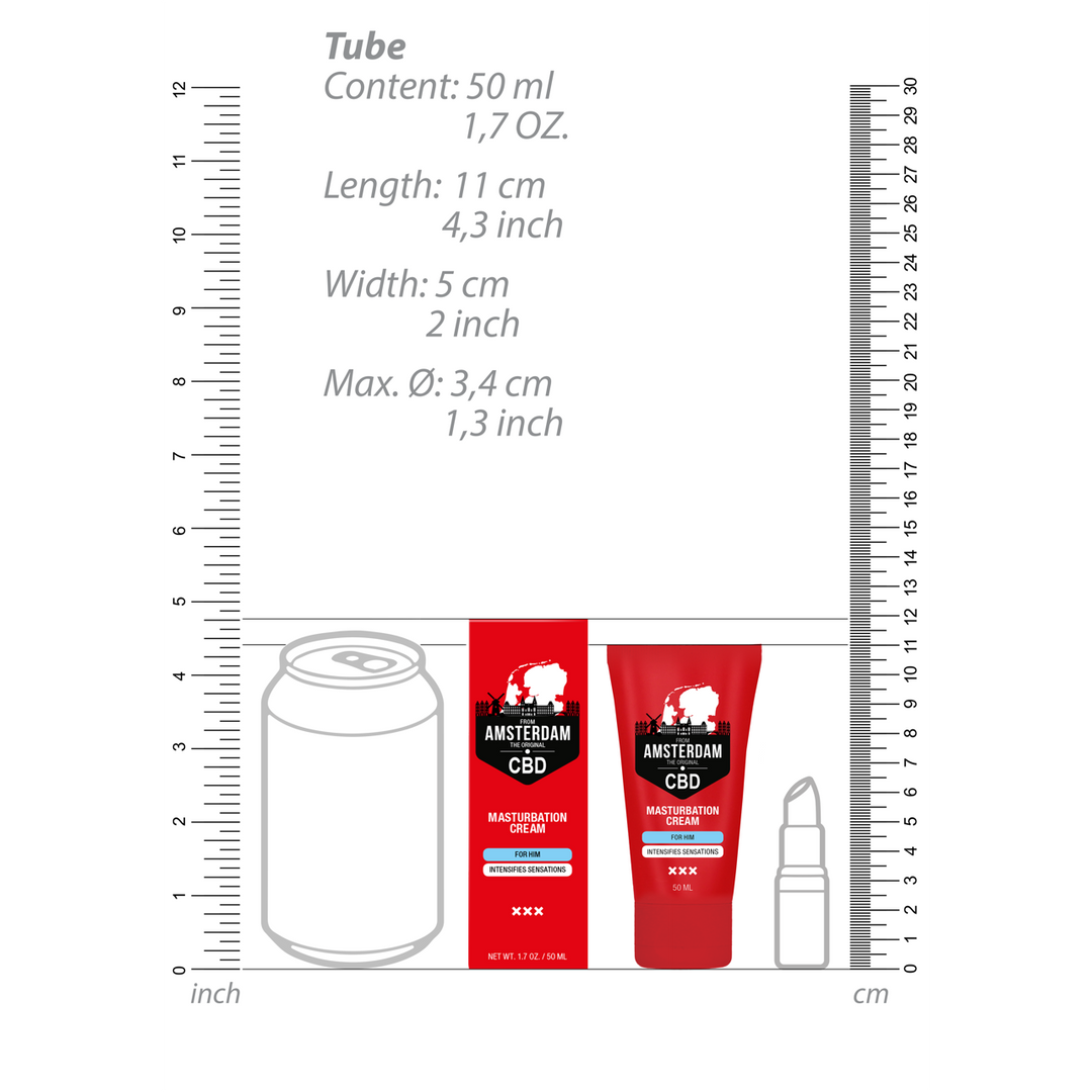 Original CBD from Amsterdam - Masturbation Cream for Him - 2 fl oz / 50 ml
