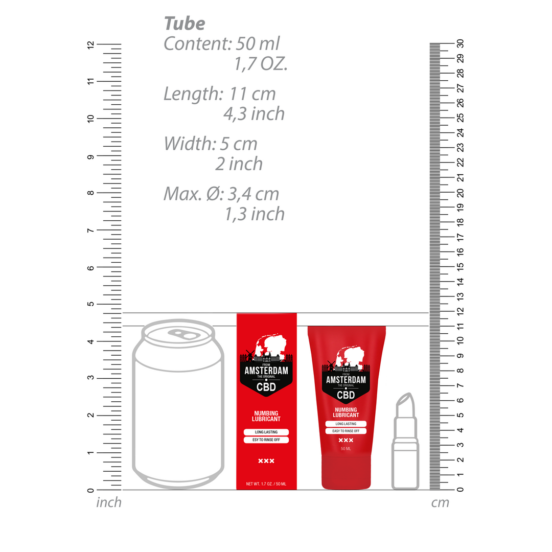 Original CBD from Amsterdam - Numbing Lubricant - 2 fl oz / 50 ml