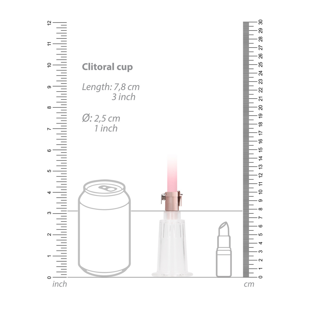 Clitoral  Nipple Pump Set Medium - Medium