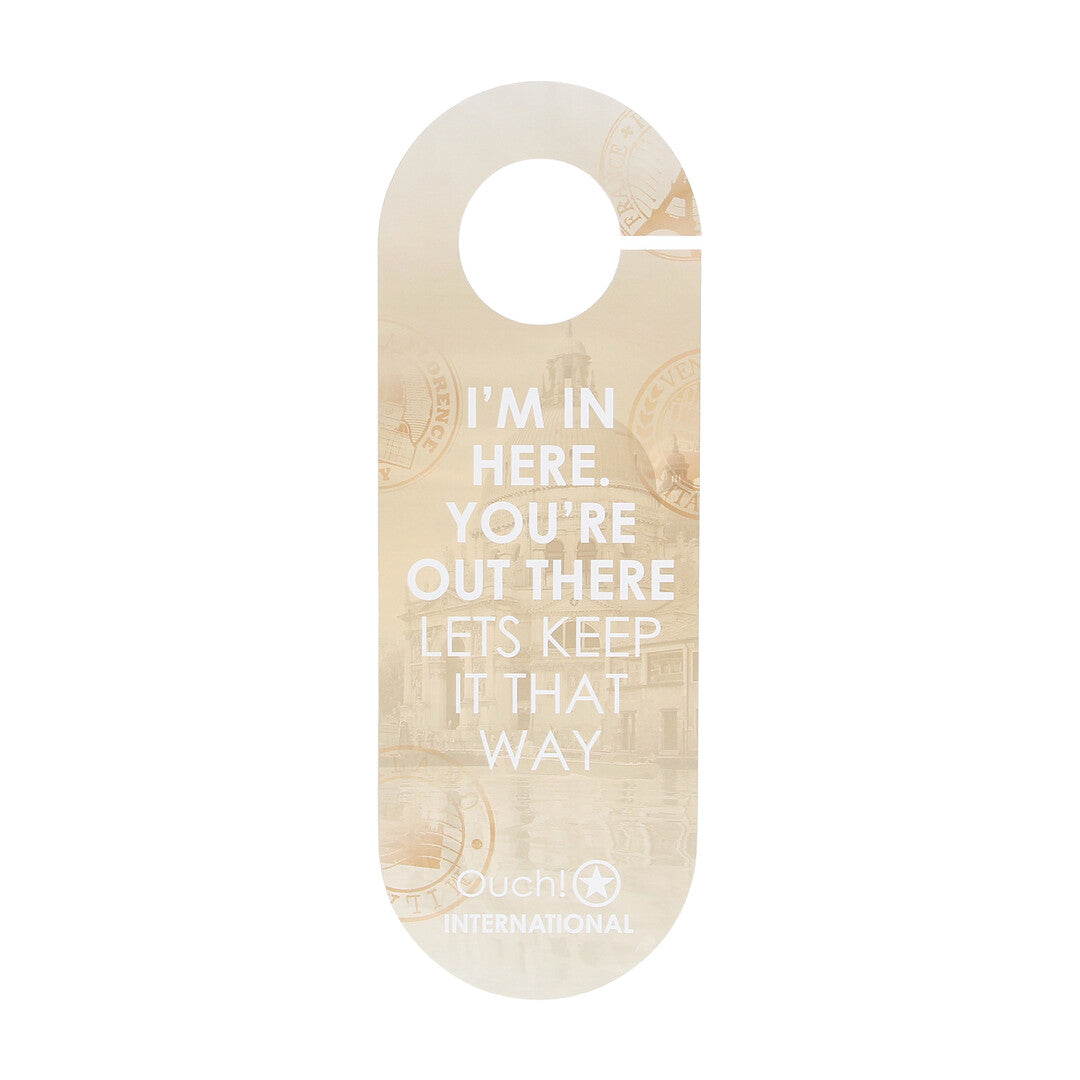 Door Hanger - International by Ouch!