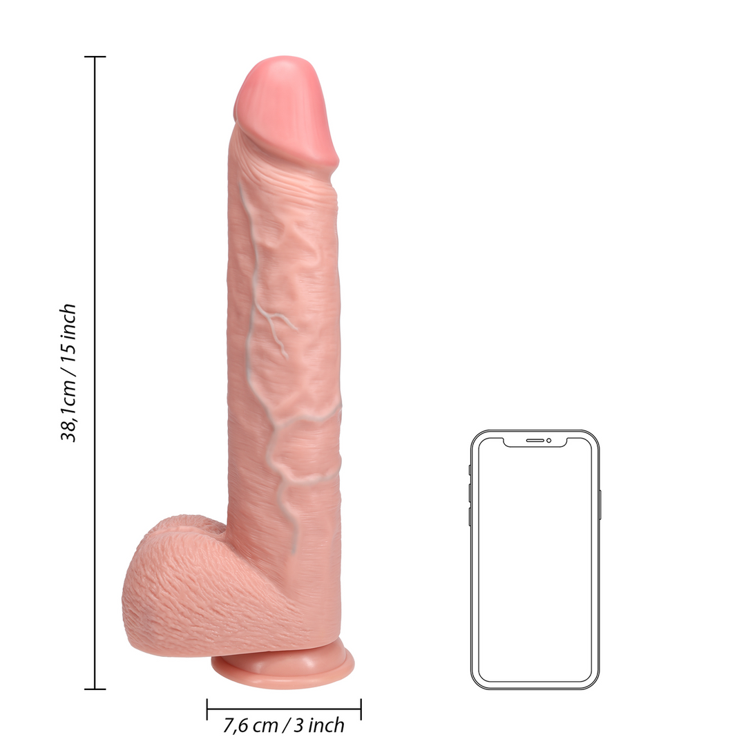 Extra Large Straight with Balls 15 / 38 cm