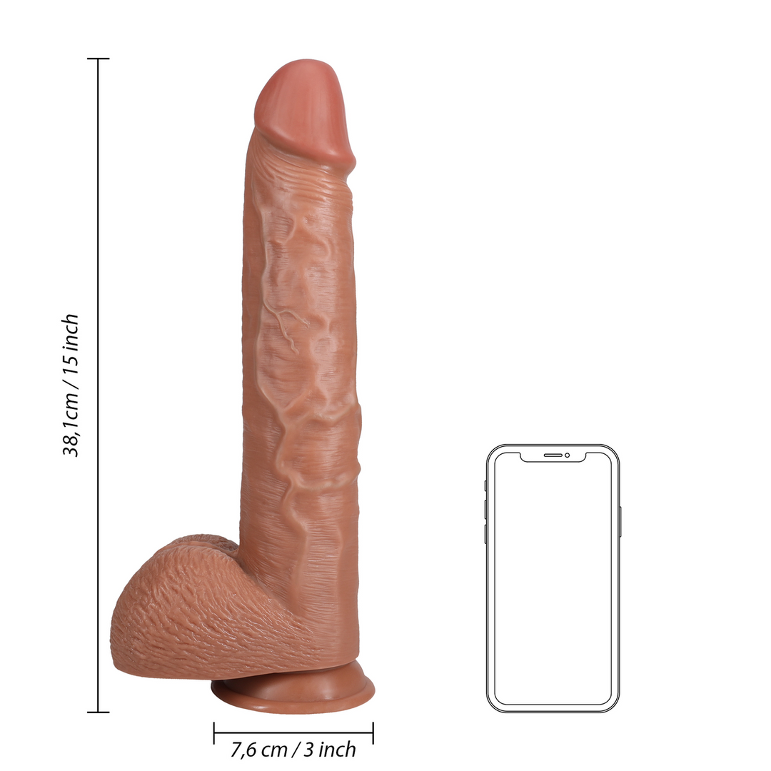 Extra Large Straight with Balls 15 / 38 cm