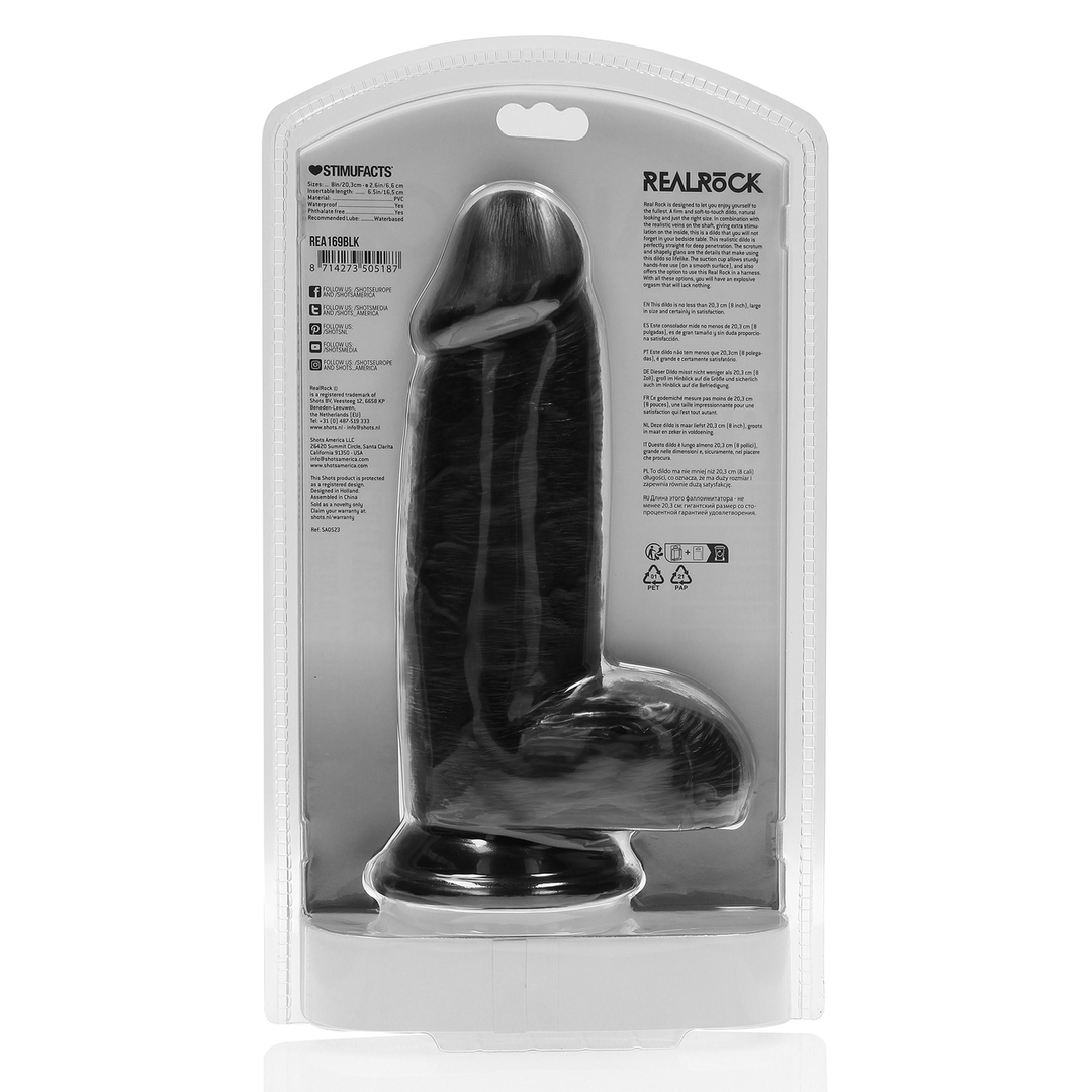 Extra Thick Straight with Balls 8 / 20,3 cm