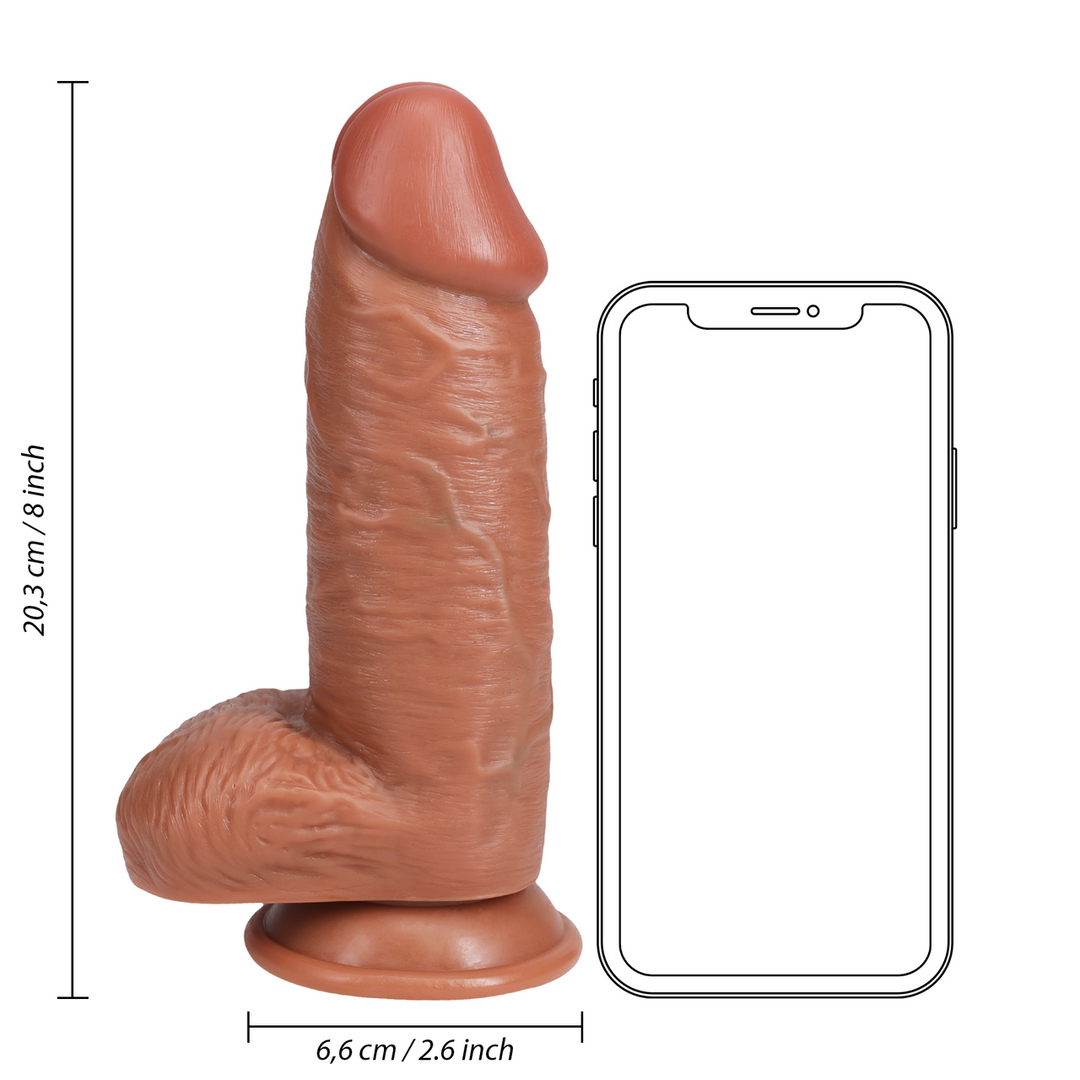 Extra Thick Straight with Balls 8 / 20,3 cm