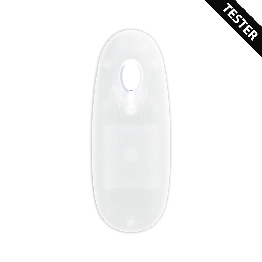 LED Vibrating Straight Cock - 6 / 15 cm - Transparent