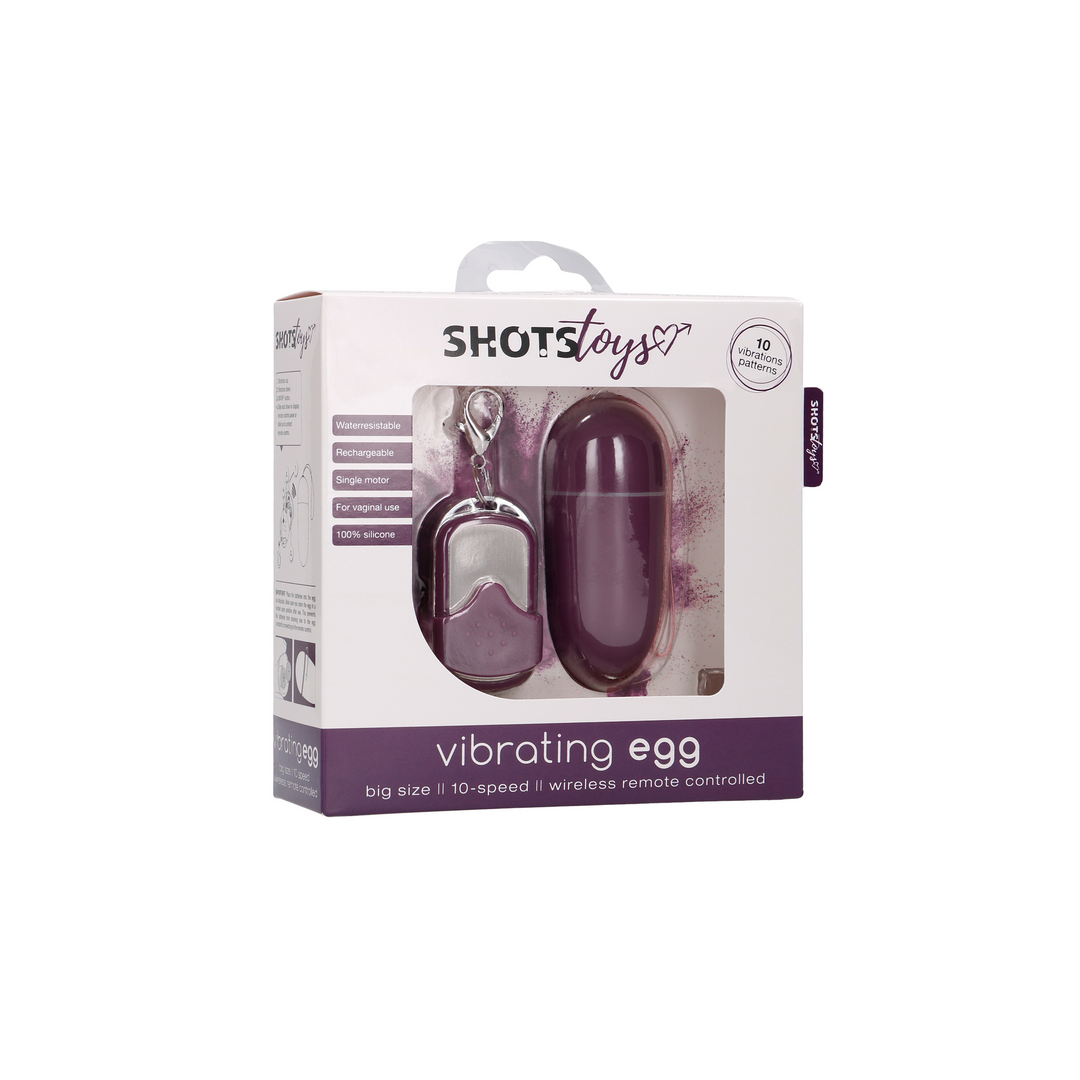 Vibrating Egg with 10 Speeds and Remote Control - L