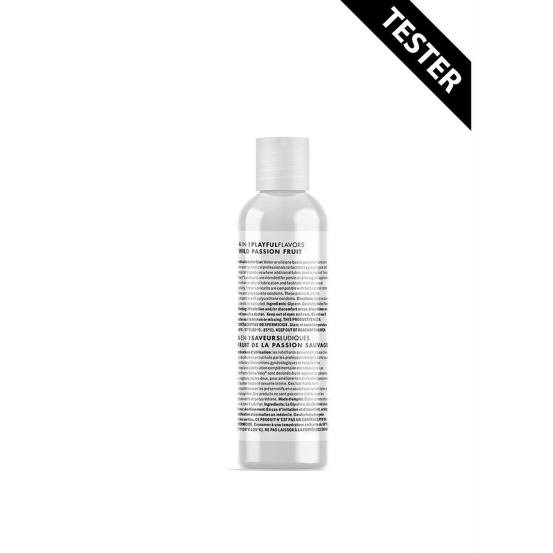4 in 1 Playful Flavors - Lubricant with Wild Passion Fruit Flavor - 1 fl oz / 29,5 ml - TESTER