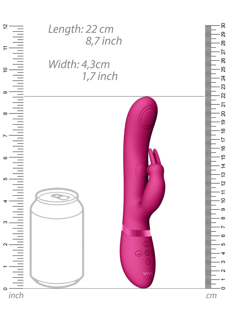 May - Dual Pulse-Wave  Vibrating C-spot  G-Spot Rabbit - P