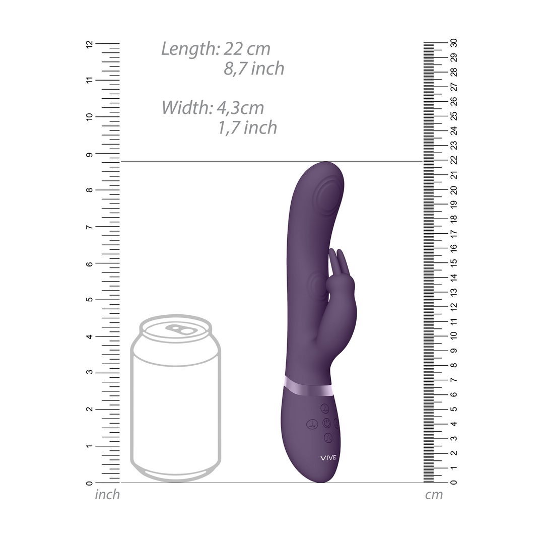 May - Dual Pulse-Wave  Vibrating C-spot  G-Spot Rabbit - P