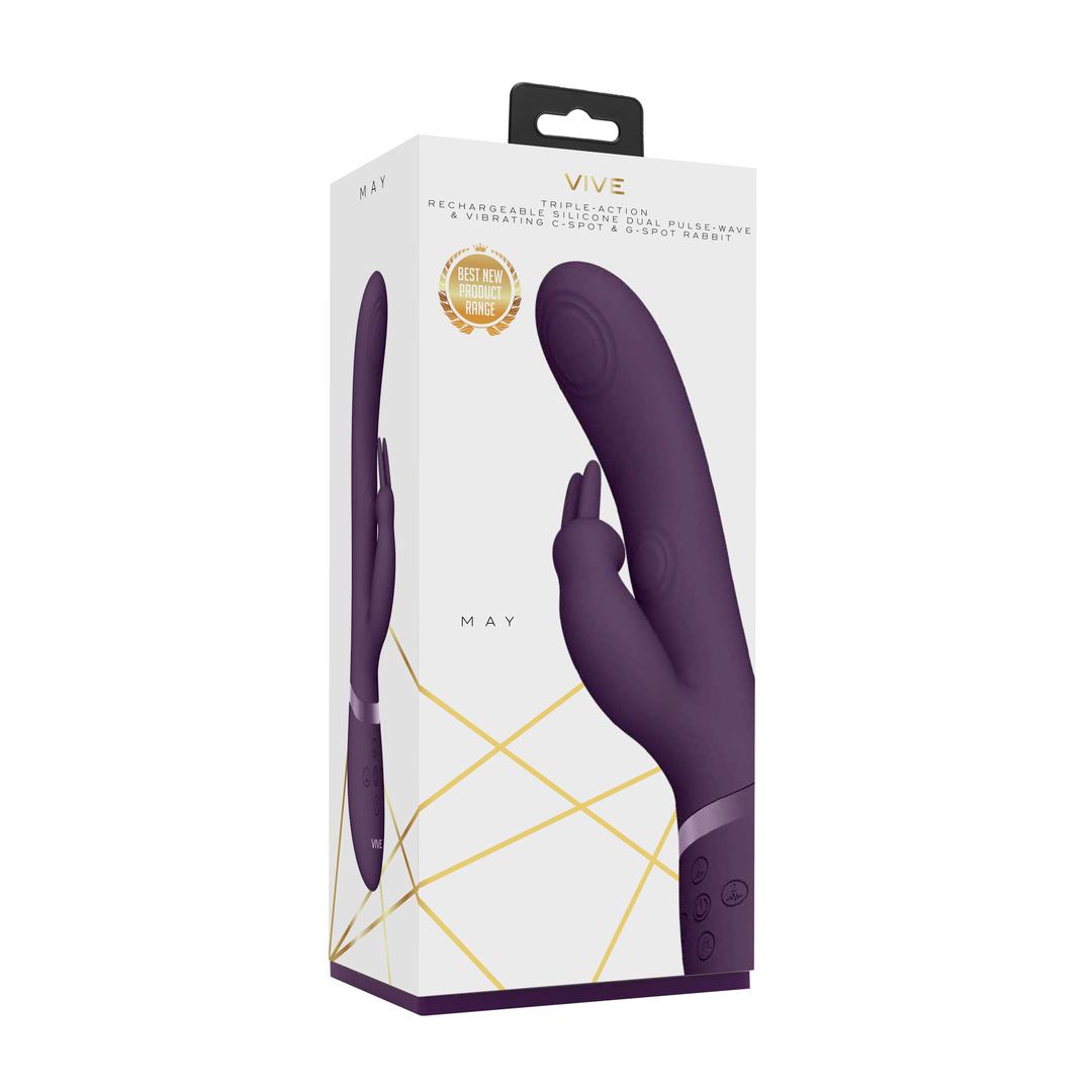 May - Dual Pulse-Wave  Vibrating C-spot  G-Spot Rabbit - P
