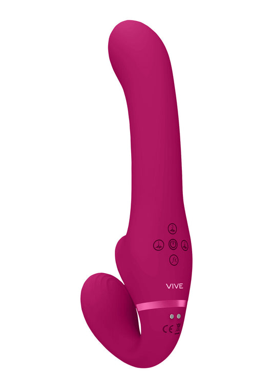 Ai - Dual Vibrating  Air Wave Tickler Strapless Strapon