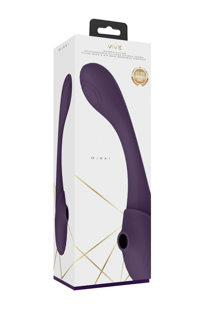 Mirai - Double Ended Pulse Wave  Air Wave Bendable Vibrator