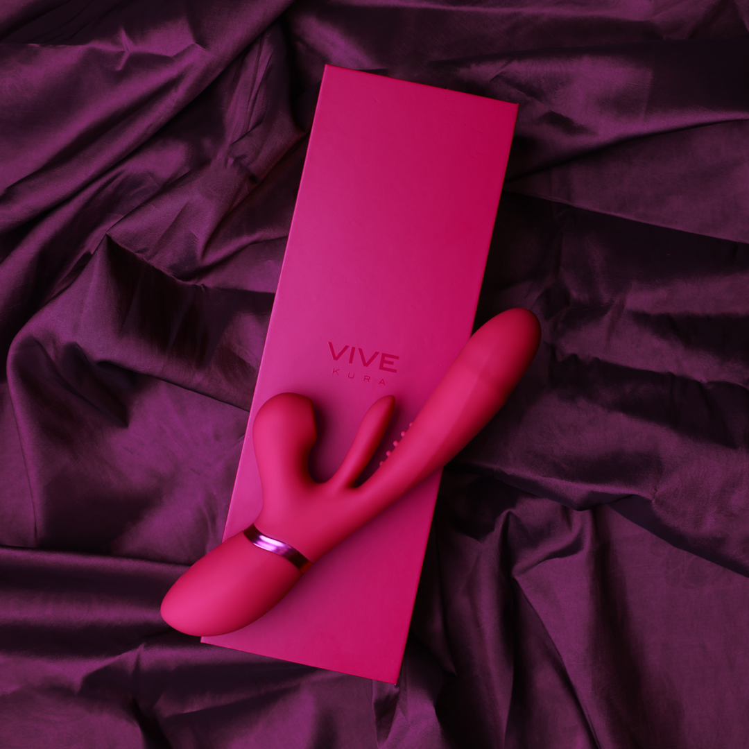 Kura - Thrusting G-Spot Vibrator with Flapping Tongue and Pulse Wave Stimulator - P