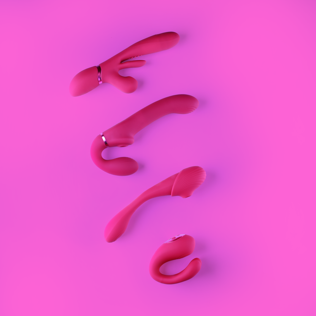 Kura - Thrusting G-Spot Vibrator with Flapping Tongue and Pulse Wave Stimulator - P