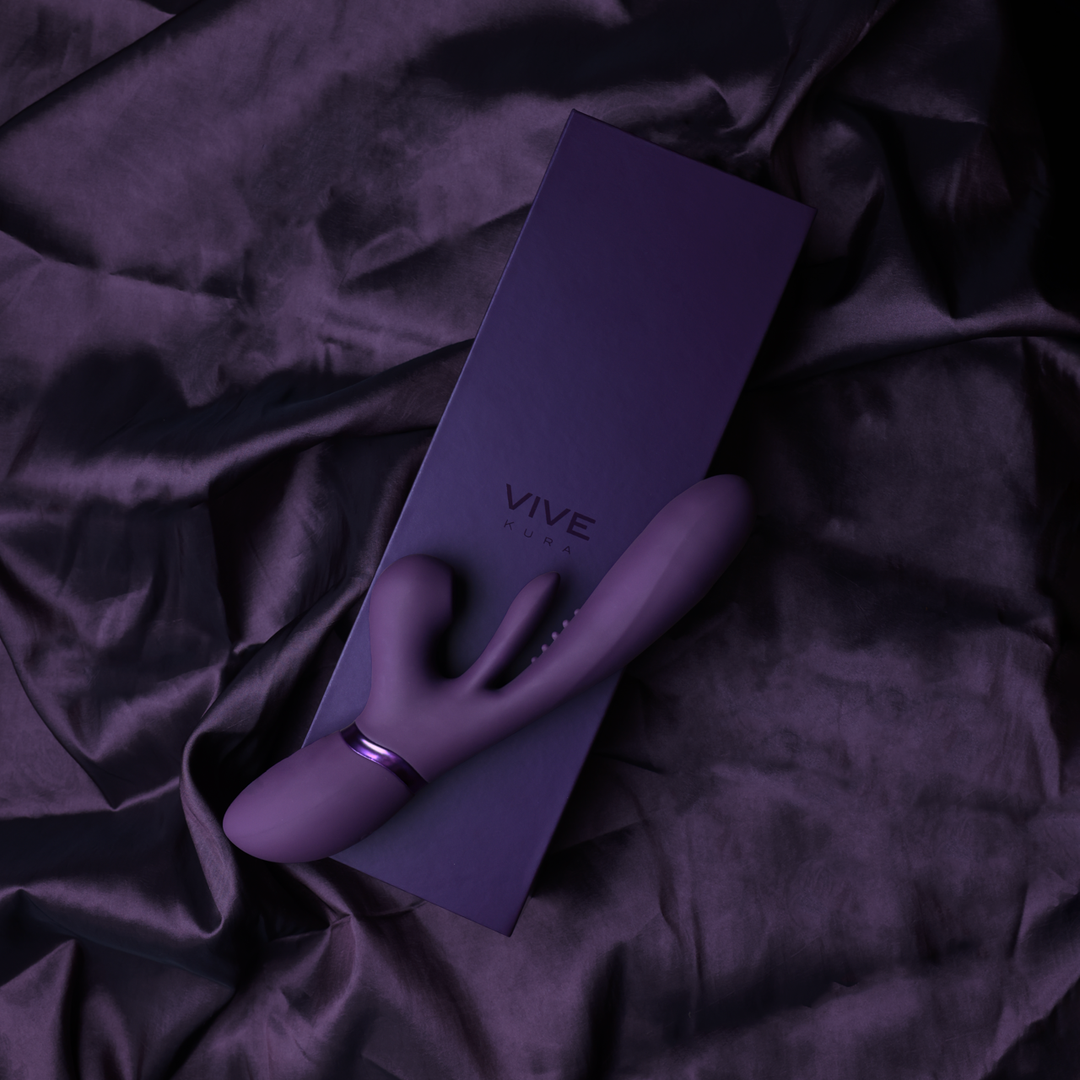 Kura - Thrusting G-Spot Vibrator with Flapping Tongue and Pulse Wave Stimulator - P