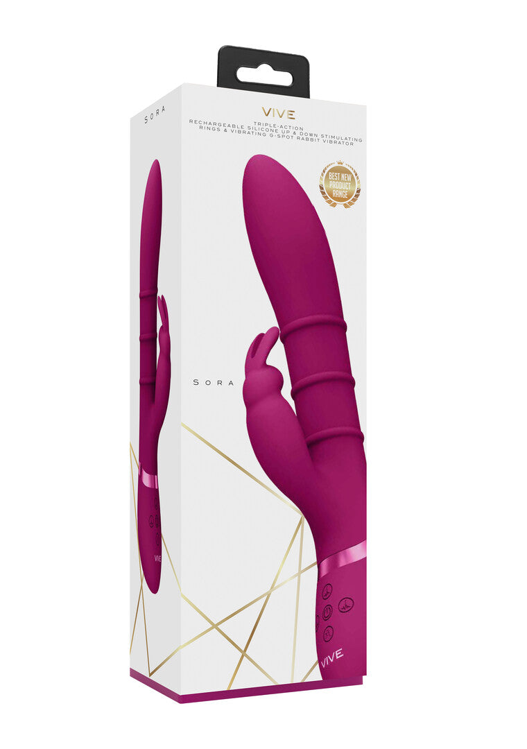 Sora - Up  Down Stimulating Rings, Vibrating G-Spot Rabbit - P