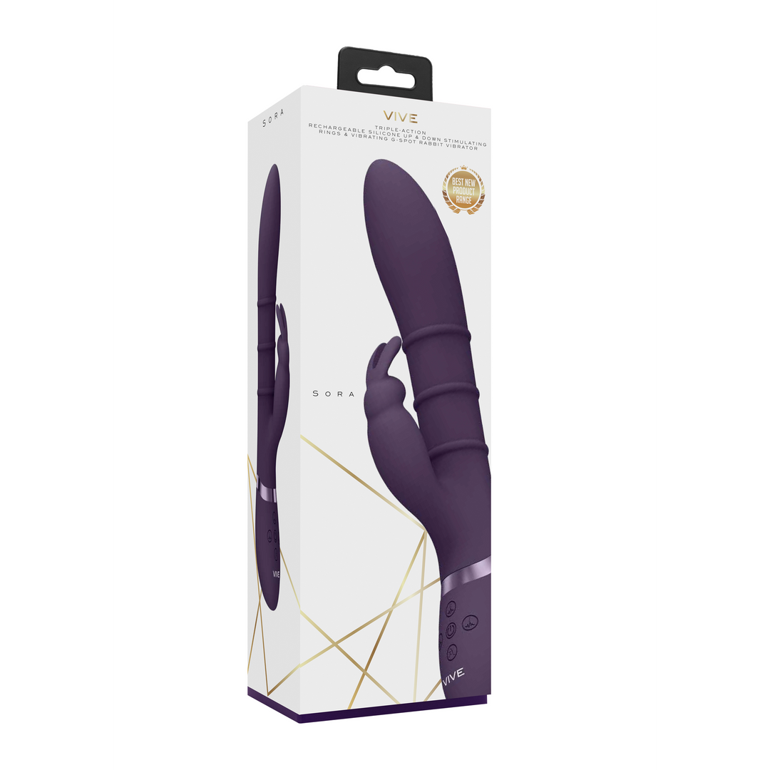 Sora - Up  Down Stimulating Rings, Vibrating G-Spot Rabbit - P