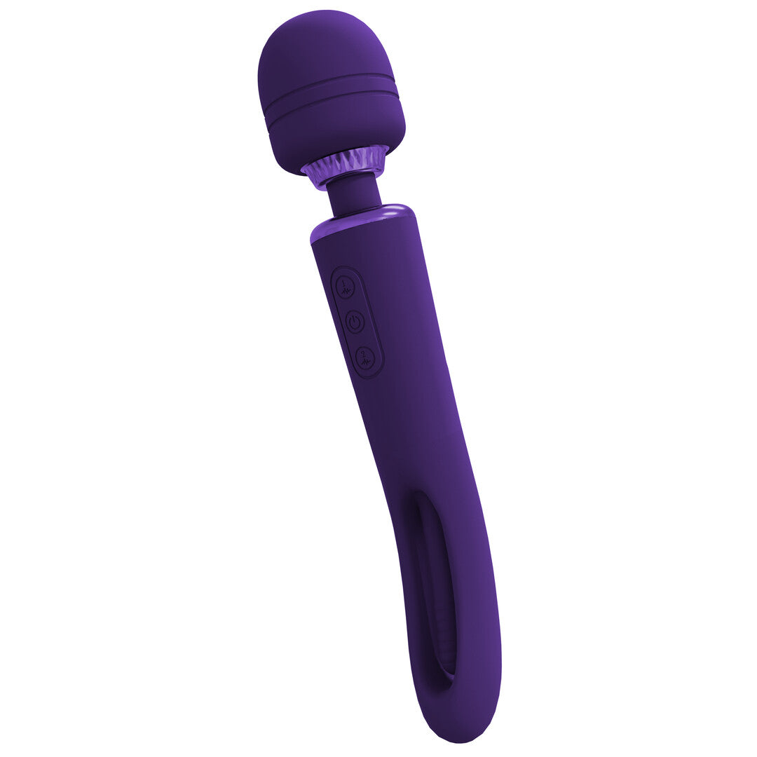 Kiku - Double Ended Wand with Innovative G-Spot Flapping Stimulator - P