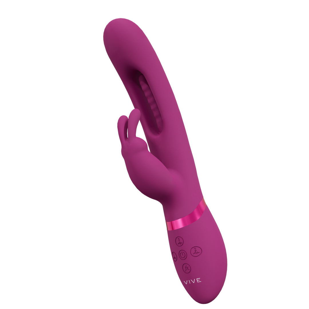 Mika - Triple Motor - Vibrating Rabbit with Innovative G-Spot Flapping Stimulator - P