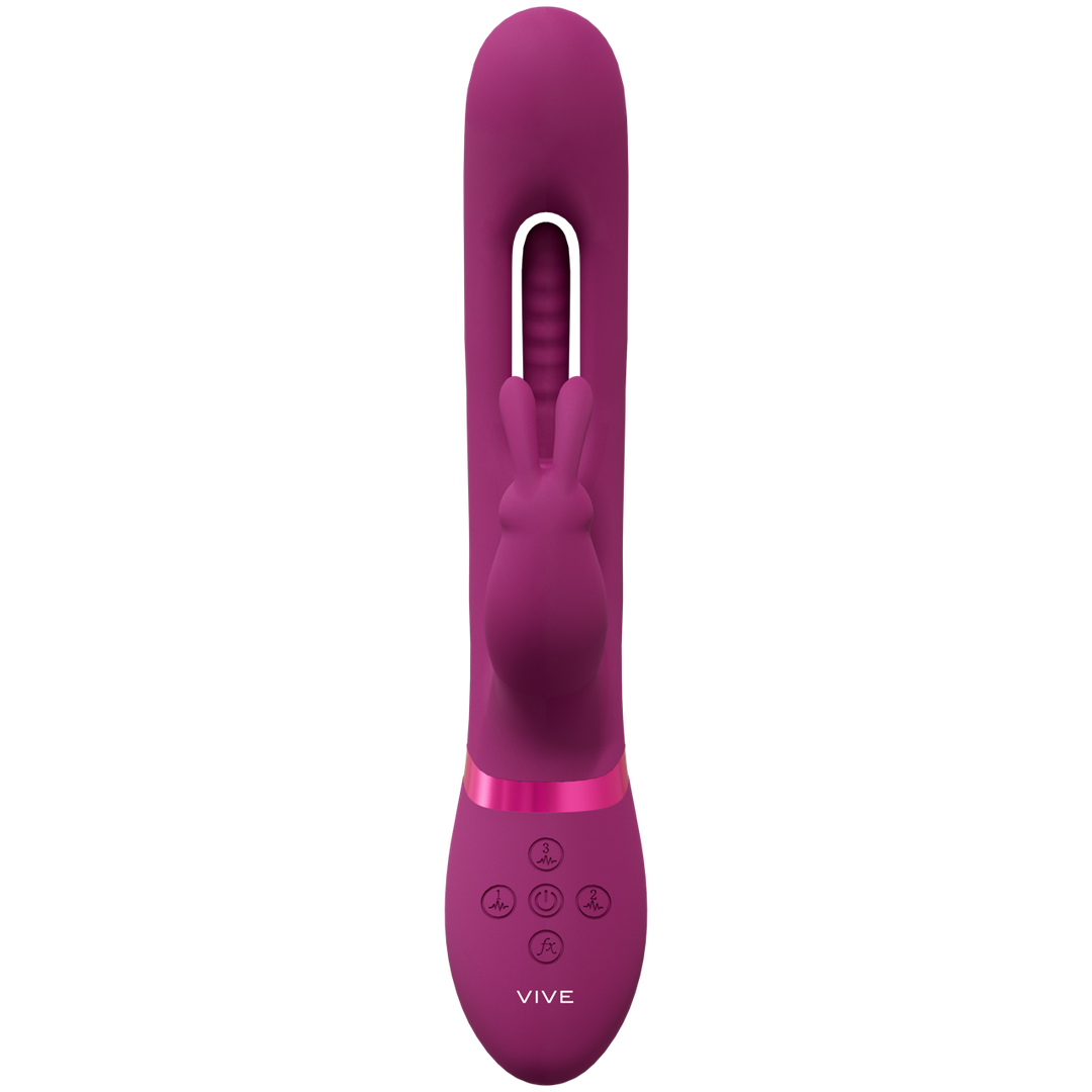 Mika - Triple Motor - Vibrating Rabbit with Innovative G-Spot Flapping Stimulator - P