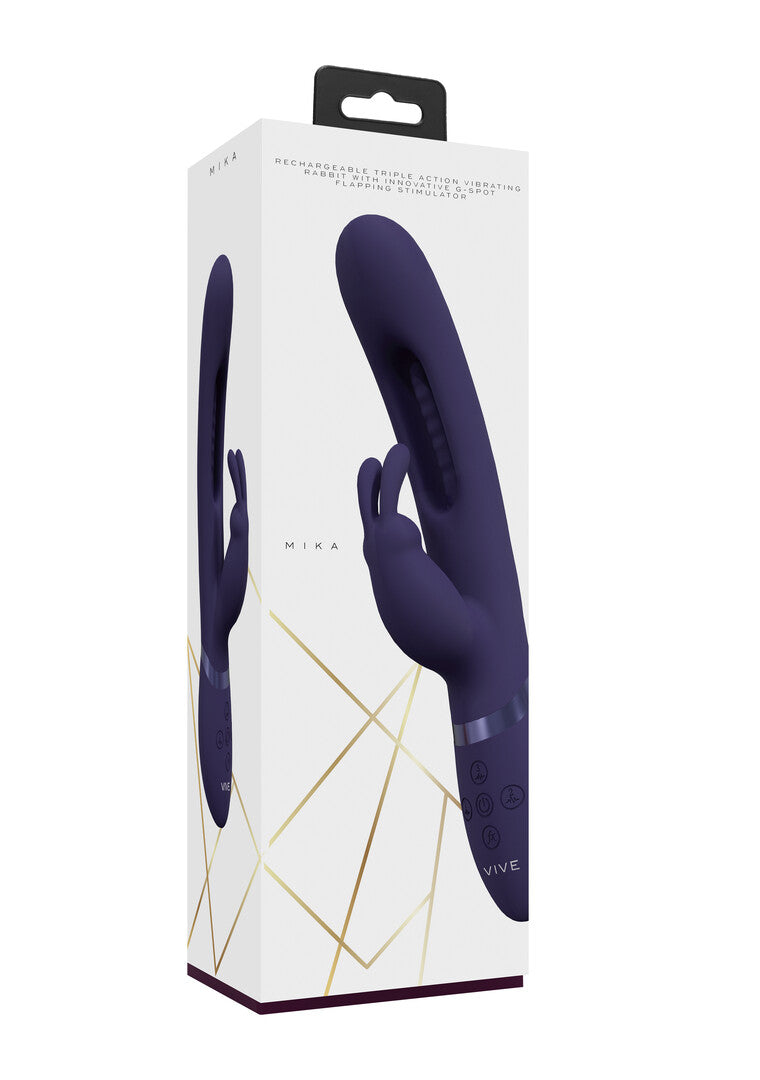 Mika - Triple Motor - Vibrating Rabbit with Innovative G-Spot Flapping Stimulator - P