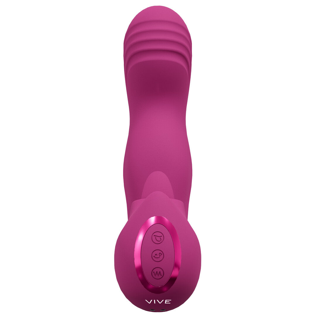 Yumi - Triple Motor G-Spot Finger Motion Vibrator and Flickering Tongue Stimulator - P