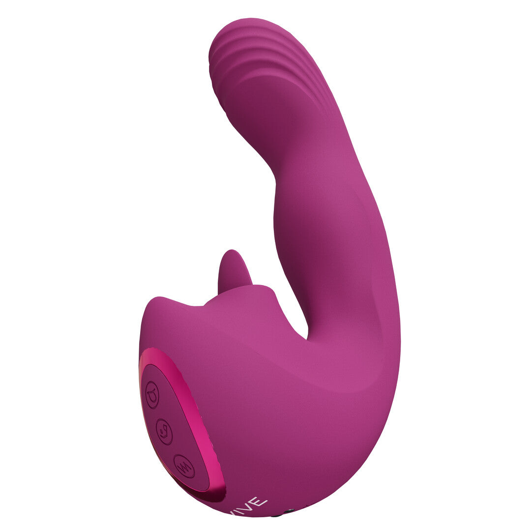 Yumi - Triple Motor G-Spot Finger Motion Vibrator and Flickering Tongue Stimulator - P