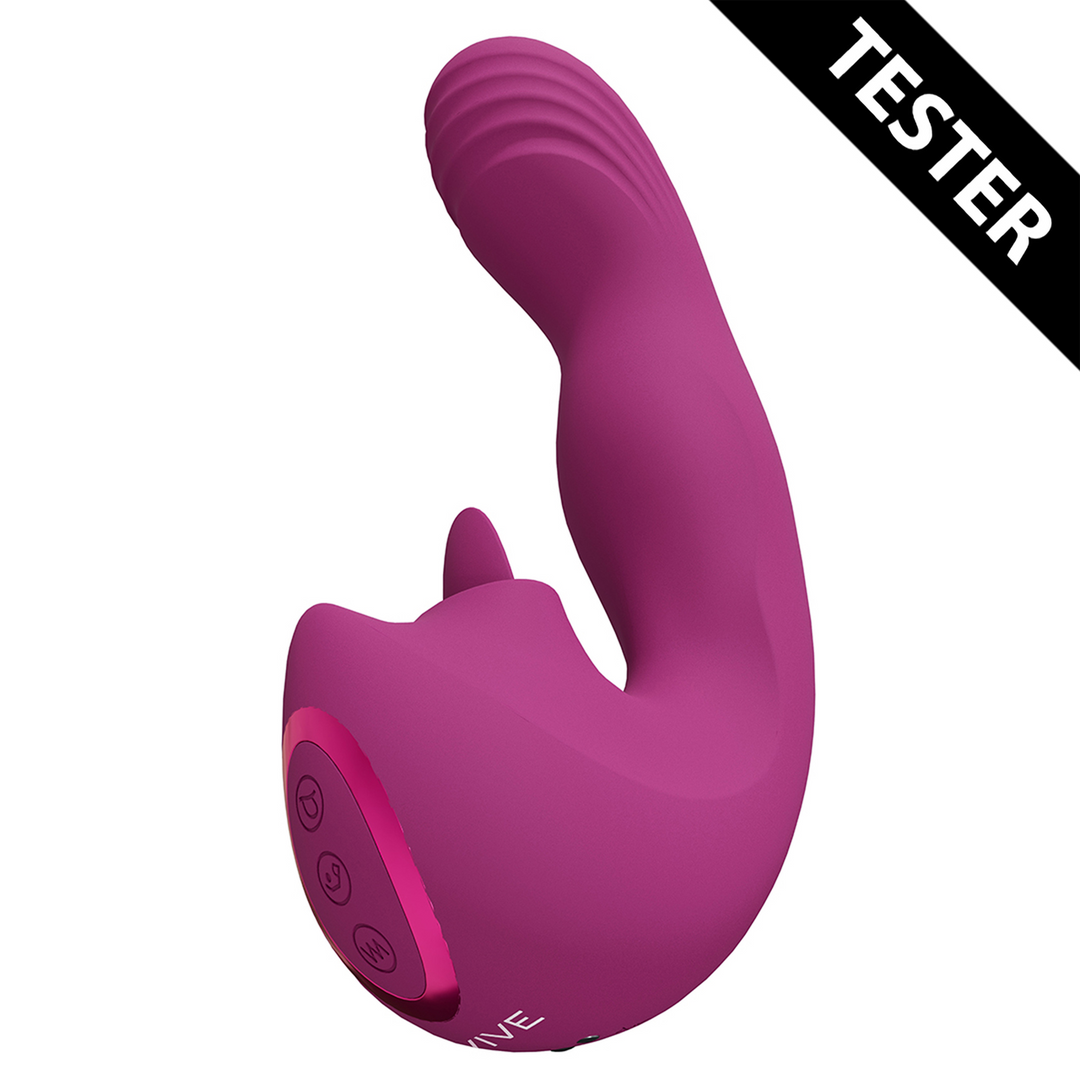 Yumi - Triple Motor G-Spot Finger Motion Vibrator and Flickering Tongue Stimulator - P