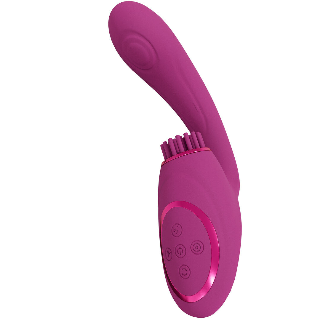 Gen - Triple Motor G-Spot Vibrator with Pulse Wave and Vibrating Bristles - P