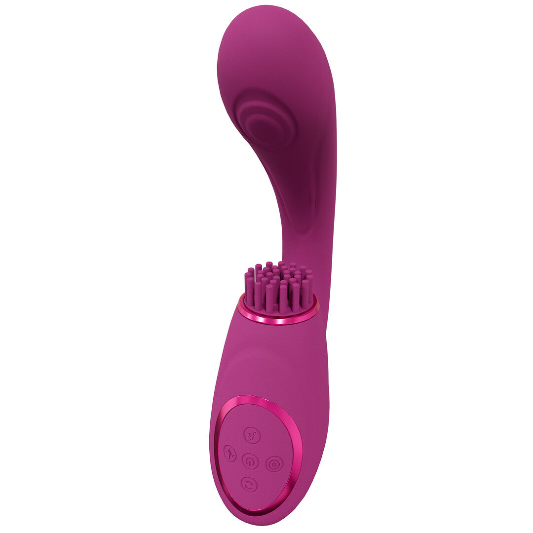 Gen - Triple Motor G-Spot Vibrator with Pulse Wave and Vibrating Bristles - P