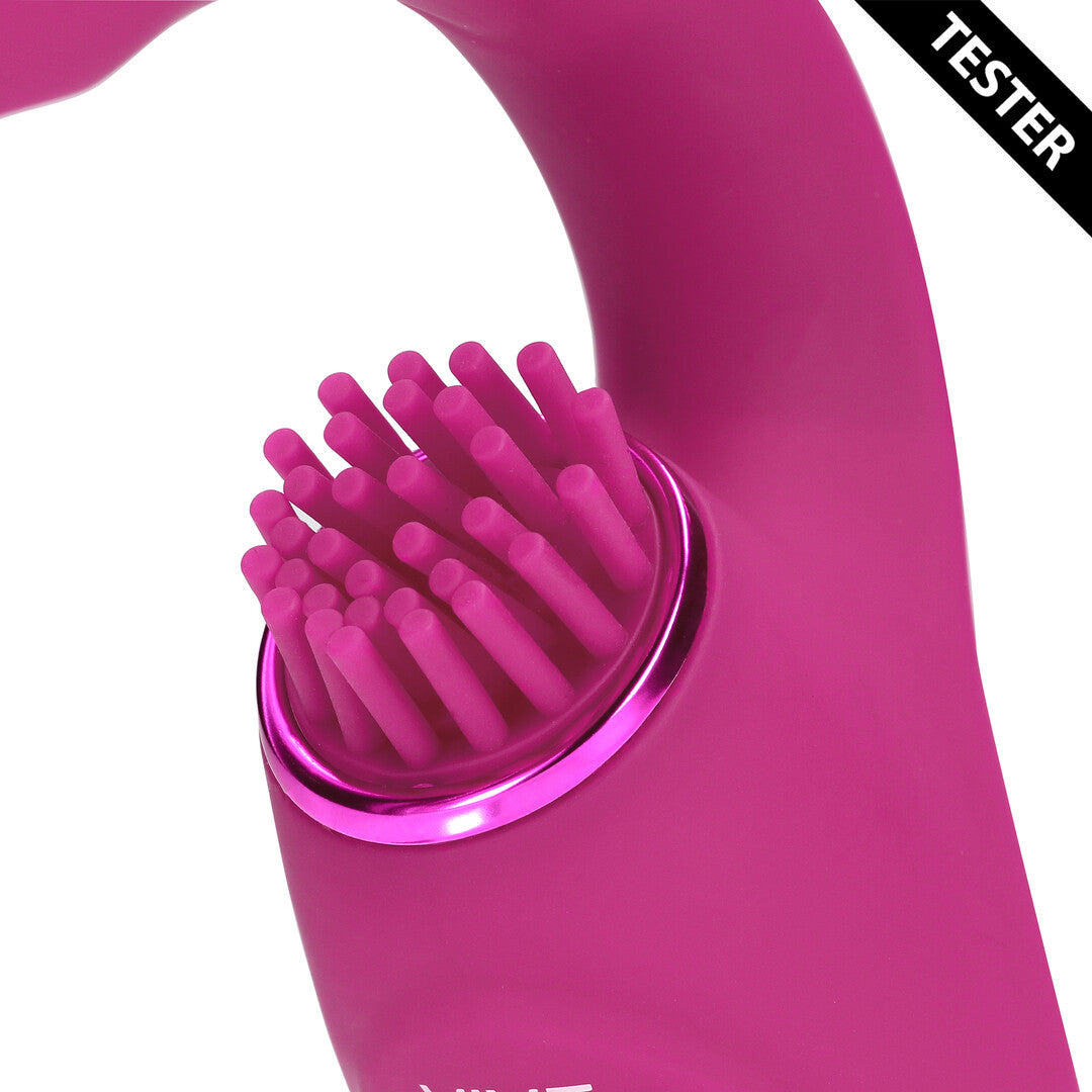 Gen - Triple Motor G-Spot Vibrator with Pulse Wave and Vibrating Bristles - P