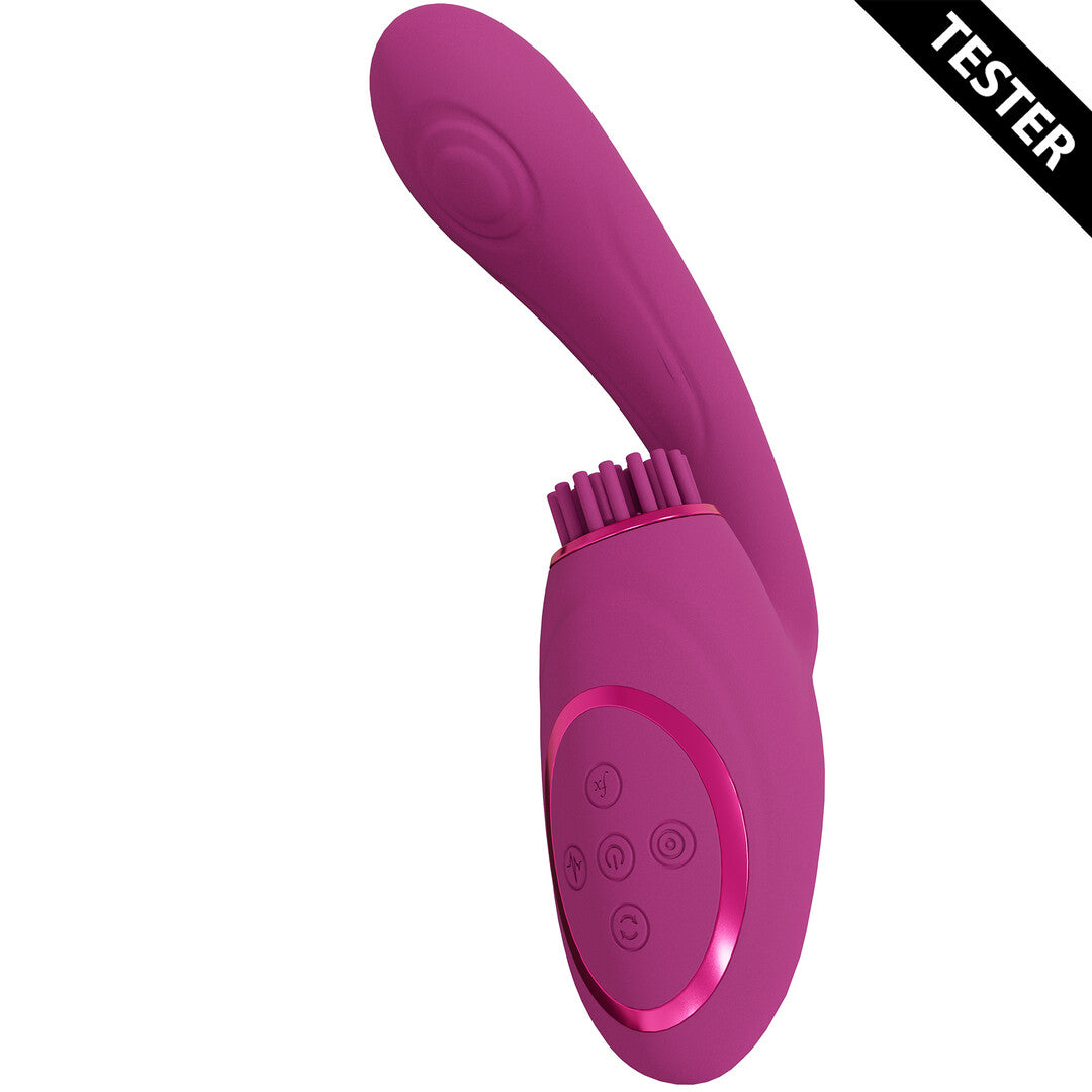 Gen - Triple Motor G-Spot Vibrator with Pulse Wave and Vibrating Bristles - P