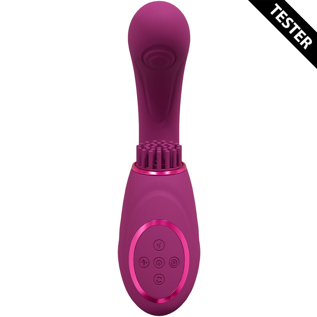 Gen - Triple Motor G-Spot Vibrator with Pulse Wave and Vibrating Bristles - P