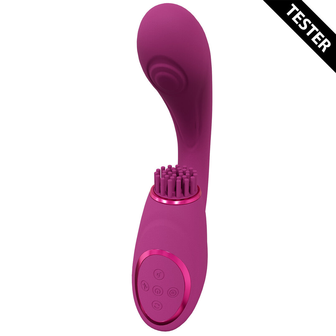 Gen - Triple Motor G-Spot Vibrator with Pulse Wave and Vibrating Bristles - P