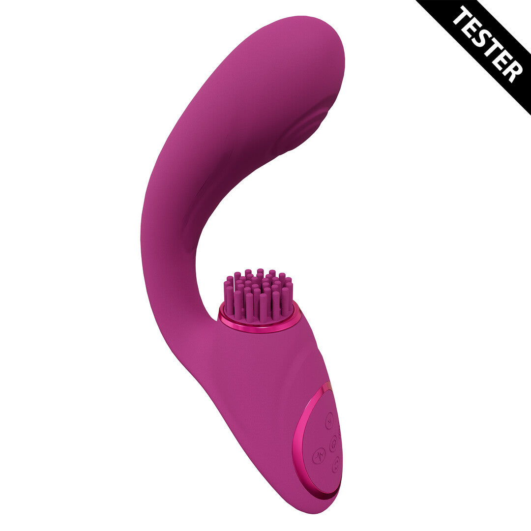 Gen - Triple Motor G-Spot Vibrator with Pulse Wave and Vibrating Bristles - P