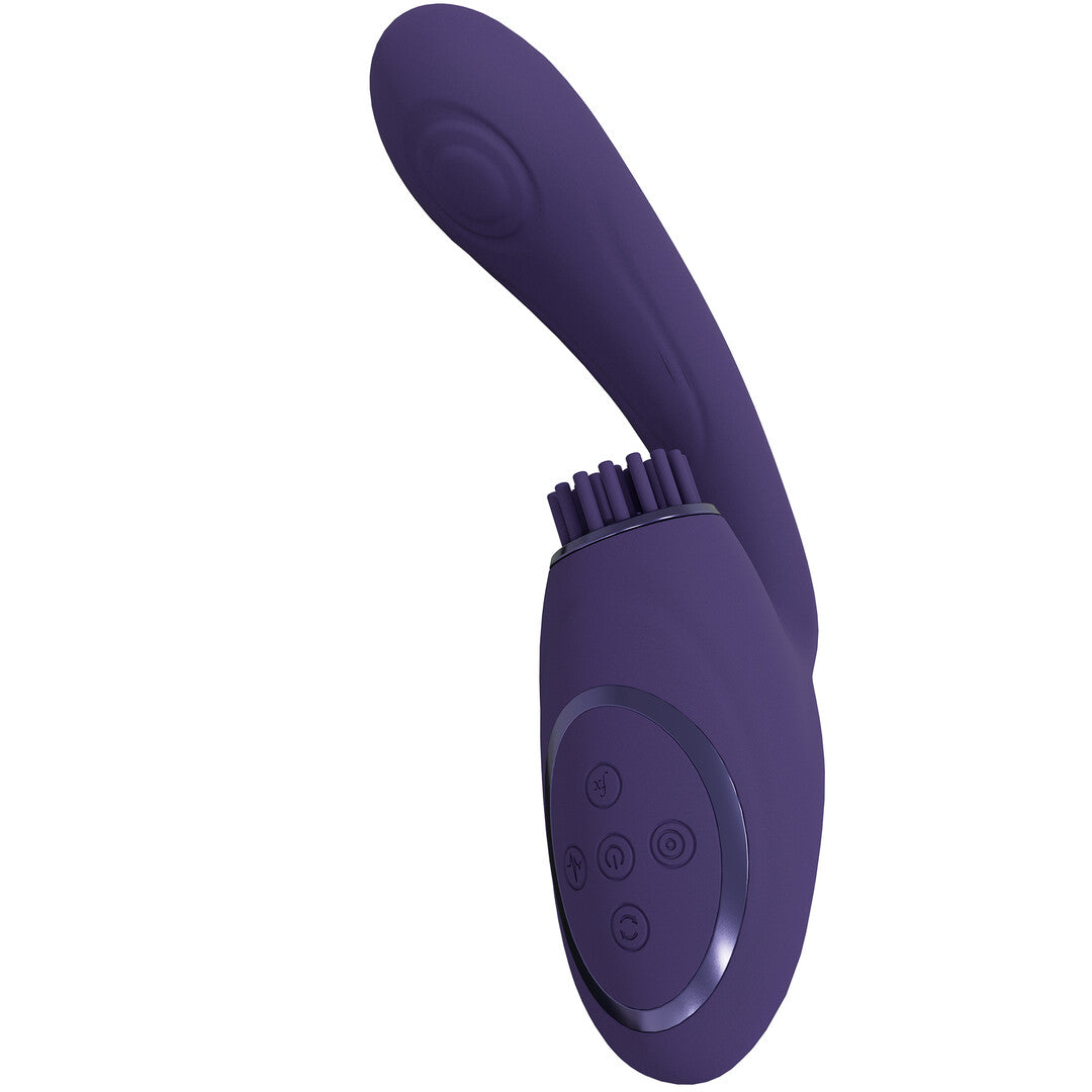 Gen - Triple Motor G-Spot Vibrator with Pulse Wave and Vibrating Bristles - P