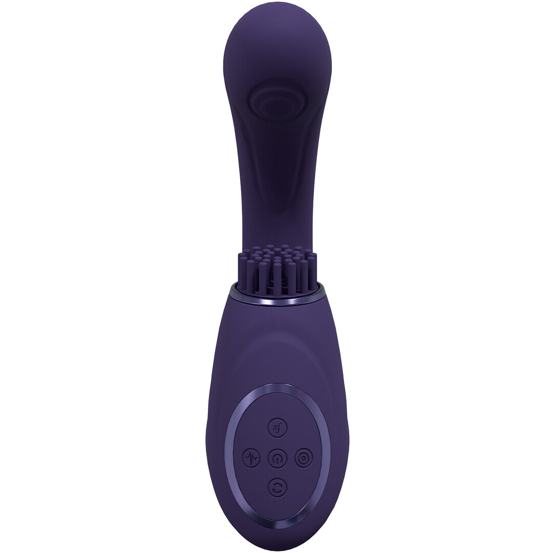 Gen - Triple Motor G-Spot Vibrator with Pulse Wave and Vibrating Bristles - P
